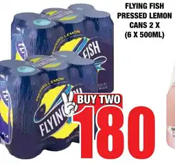 Boxer Liquors Flying fish pressed lemon cans offer