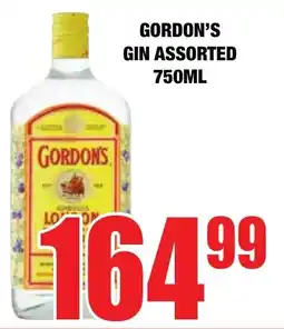 Boxer Liquors Gordon's gin assorted offer