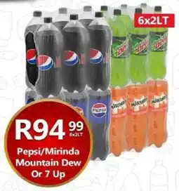 Take 'n Pay Pepsi/ Mirinda Mountain Dew Or 7 Up offer