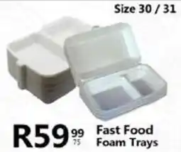 Take 'n Pay Fast Food Foam Trays offer