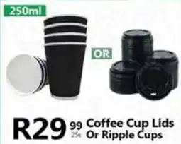Take 'n Pay Coffee Cup Lids Or Ripple Cups offer