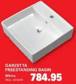 Cashbuild Garzetta freestanding basin white offer