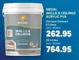 Cashbuild Medal walls & ceilings acrylic pva offer