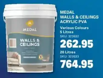 Cashbuild Medal walls & ceilings acrylic pva offer