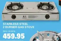 Cashbuild Stainless steel 2 burner gas stove offer