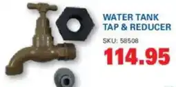Cashbuild Water tank tap & reducer offer