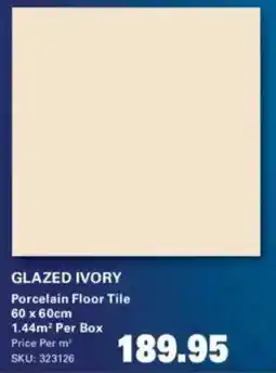 Cashbuild Glazed ivory porcelain floor tile offer
