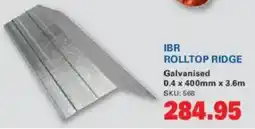 Cashbuild IBR Rolltop Ridge Galvanised offer