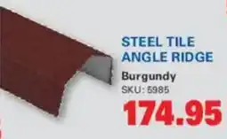 Cashbuild Steel tile angle ridge burgundy offer