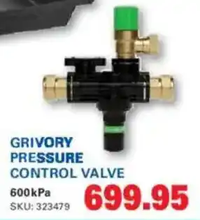 Cashbuild Grivory pressure control valve offer