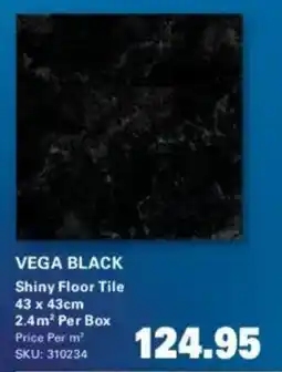 Cashbuild Vega black shiny floor tile offer