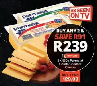 Checkers Parmalat Gouda/ Cheddar Cheese offer