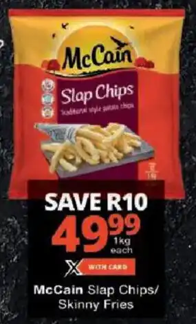 Checkers McCain Slap Chips/ Skinny Fries offer