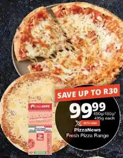 Checkers PizzaNews Fresh Pizza Range offer
