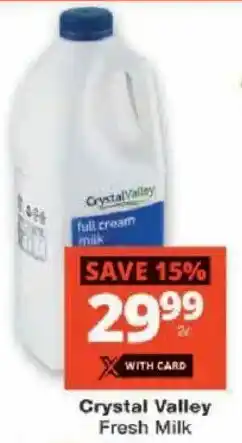 Checkers Crystal Valley Fresh Milk offer
