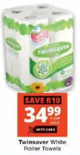 Checkers Twinsaver White Roller Towels offer