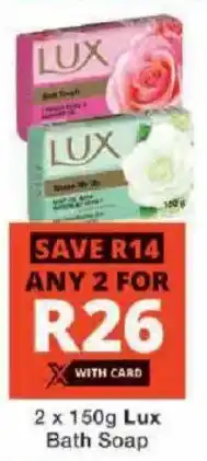 Checkers Lux Bath Soap offer
