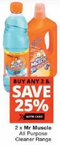 Checkers Mr Muscle All Purpose Cleaner Range offer