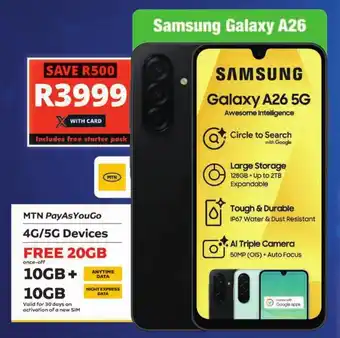 Checkers Samsung Galaxy A26 offer