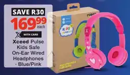 Checkers Xceed Pulse Kids Safe On-Ear Wired Headphones offer