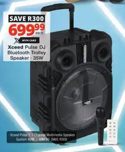 Checkers Xceed Pulse DJ Bluetooth Trolley Speaker offer