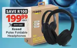 Checkers Xceed Pulse Foldable Headphones offer