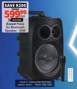 Checkers Xceed Pulse DJ Bluetooth Speaker offer