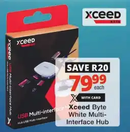 Checkers Xceed Byte White Multi-Interface Hub offer