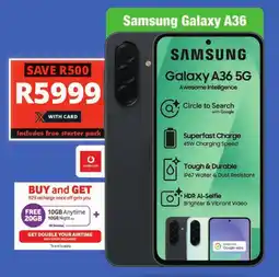 Checkers Samsung Galaxy A36 offer
