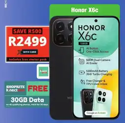 Checkers Honor X6c offer