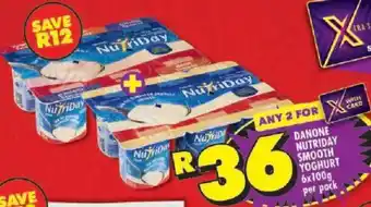 Shoprite Danone nutriday smooth yoghurt offer