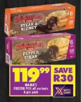Shoprite Mama's frozen pies offer
