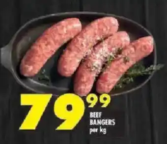 Shoprite Beef Bangers offer