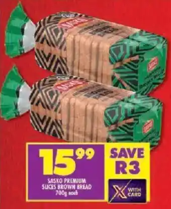 Shoprite Sasko premium slices brown bread offer