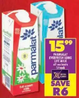 Shoprite Parmalat everfresh long life milk offer