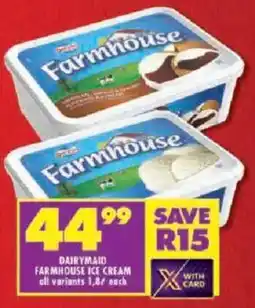 Shoprite Dairymaid farmhouse ice cream offer