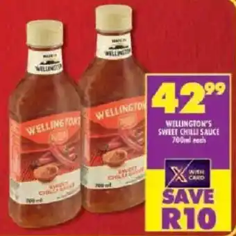 Shoprite Wellington's sweet chilli sauce offer