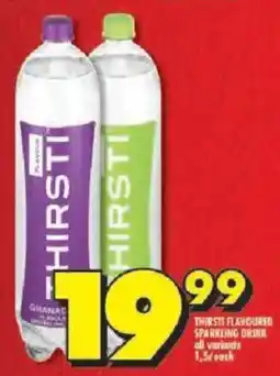 Shoprite Thirsti flavoured sparkling drink offer