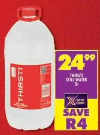 Shoprite Thirsti still water offer