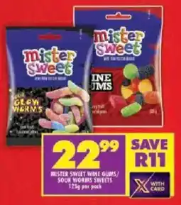 Shoprite Mister sweet wine gums/ sour worms sweets offer