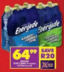 Shoprite Energade sports drink offer