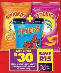 Shoprite Truda spookies maize snack/ flyers popcorn maize snack offer