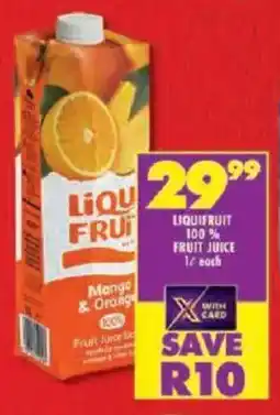 Shoprite Liquifruit 100% fruit juice offer