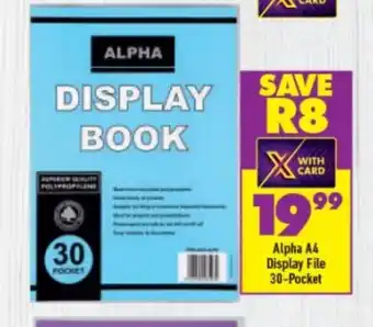 Shoprite Alpha A4 Display File 30-Pocket offer