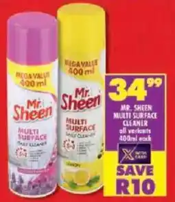 Shoprite Mr. sheen multi surface cleaner offer