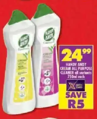 Shoprite Handy andy cream all purpose cleaner offer