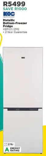House & Home KIC Metallic Bottom-Freezer Fridge offer
