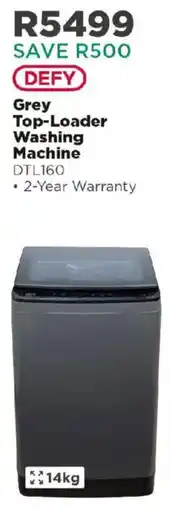 House & Home Defy Grey Top-Loader Washing Machine offer