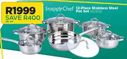 House & Home Snappy Chef Stainless Steel Pot Set offer
