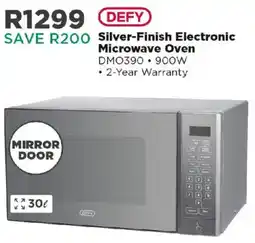 House & Home Defy Silver-Finish Electronic Microwave Oven offer